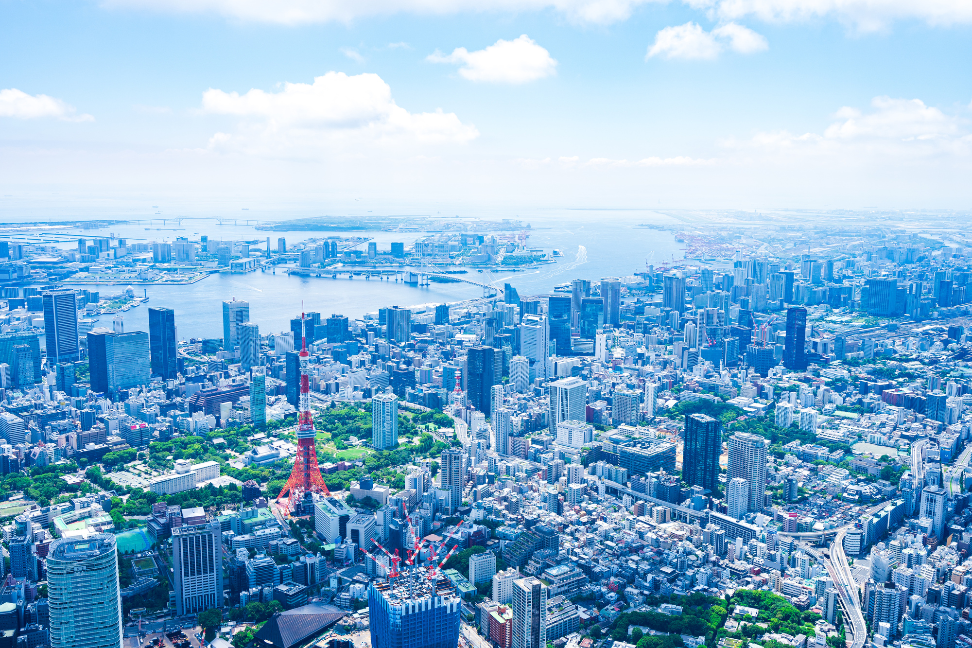 東京の高層からの眺望